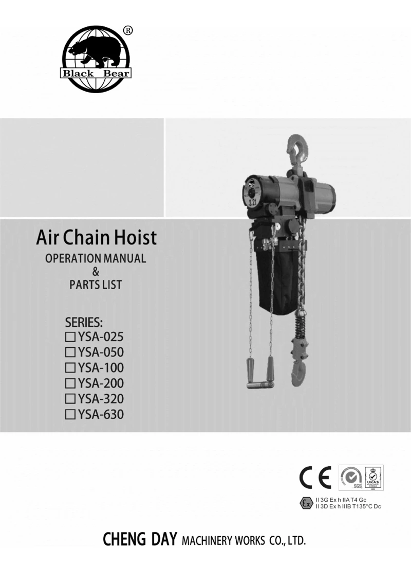 Generation II Air Chain Hoist-BB